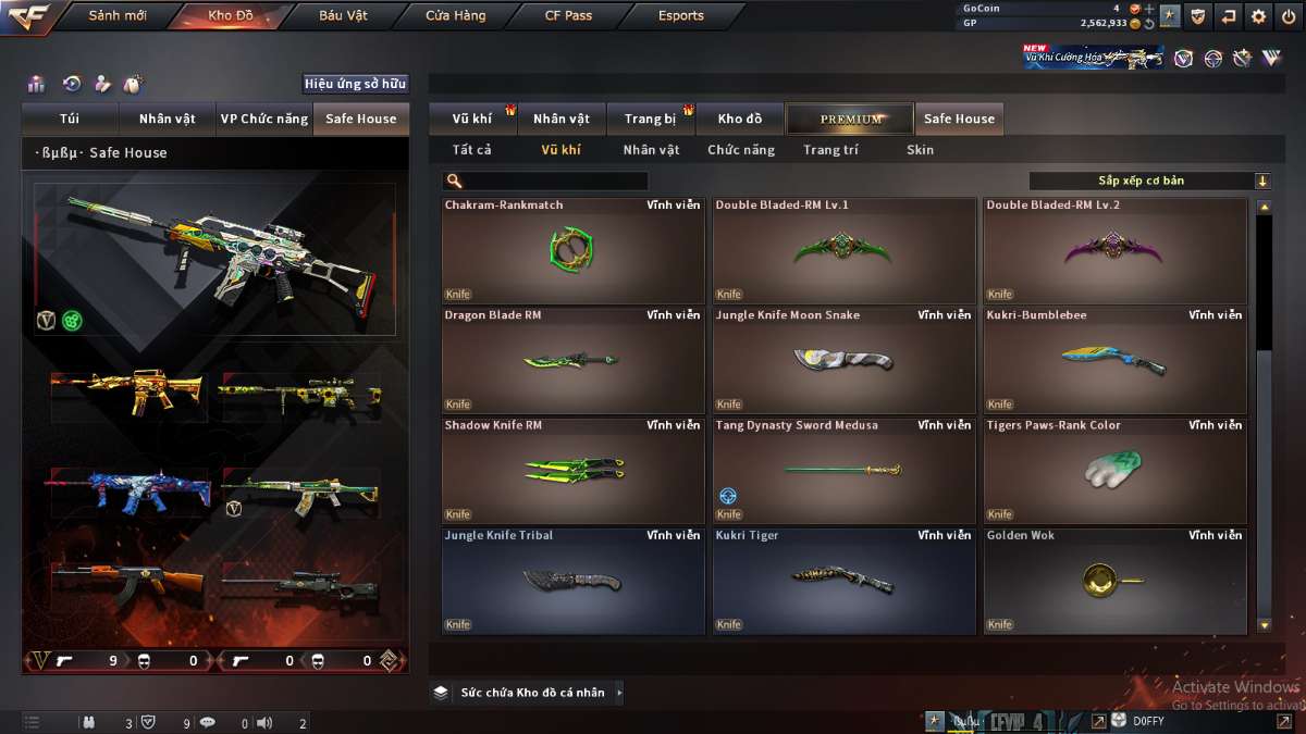 shop acc cf uy tin gia re